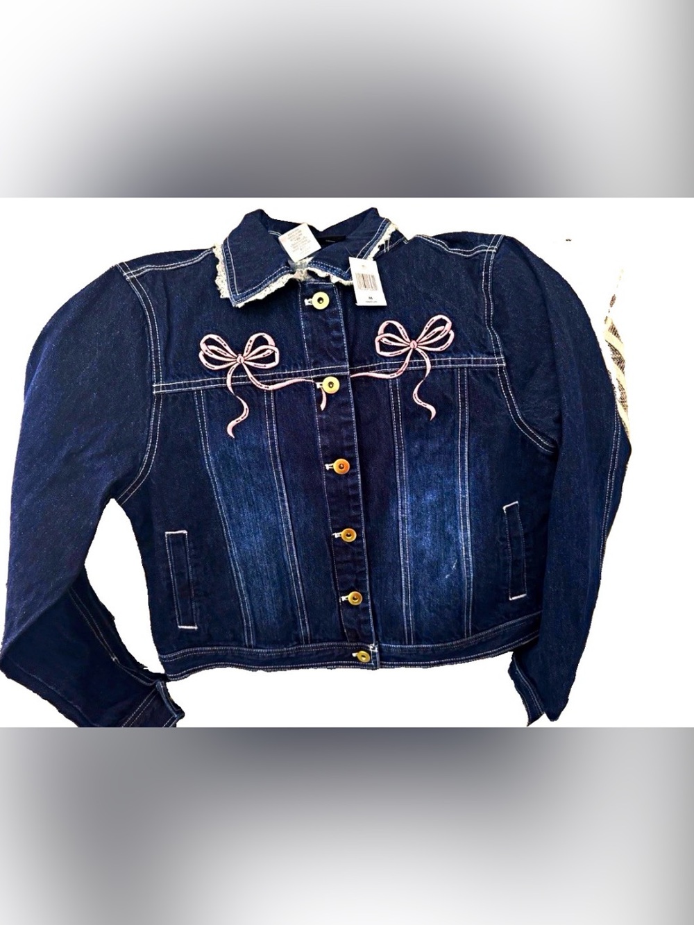 Disney Princess Cropped Denim Jacket for Women by Her Universe Size L NWT